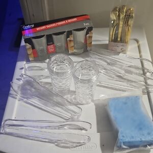 Clear Dessert Glasses - Clear (3 Pack)